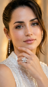 Filigree Flower and Zircon Ring