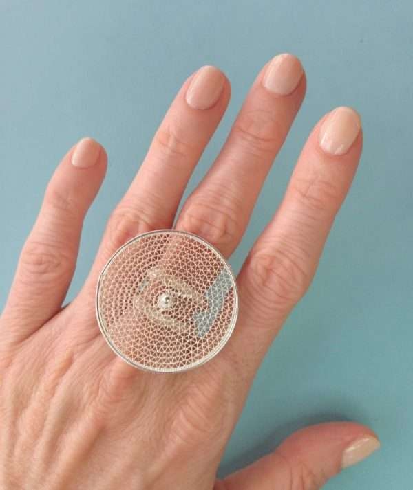 Modern Filigree Ring made by ARTEMANOS