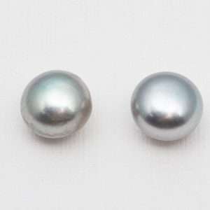 Gray Pearl Studs made by ARTEMANOS