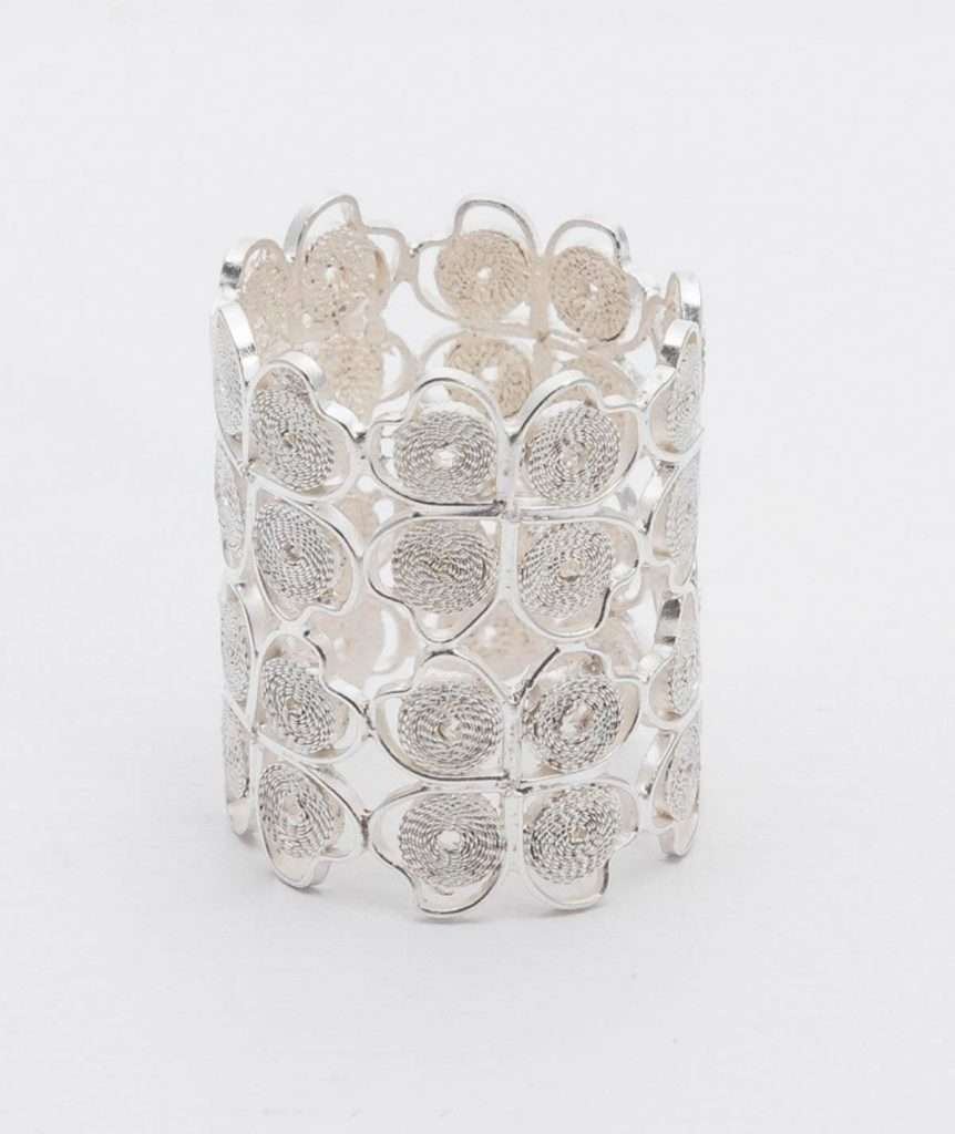 Long Filigree Ring made by ARTEMANOS