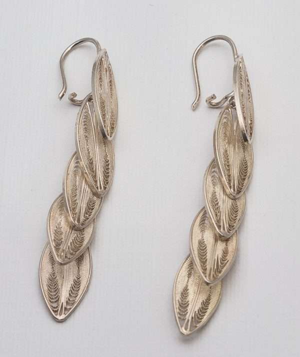 Leaves Filigree Earrings made by ARTEMANOS