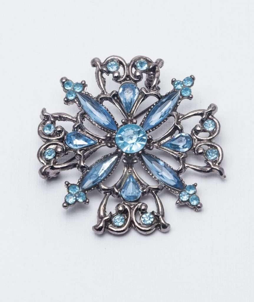 Blue Bijou Brooch made by ARTEMANOSBijou Brooch