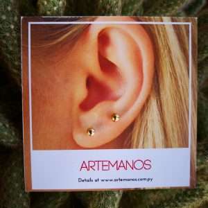 Mini Golden Earrings made by ARTEMANOS