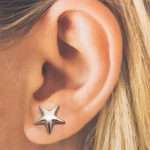 Silver Stars Earrings made by ARTEMANOS
