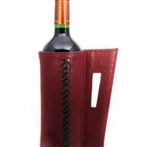 Leather Bottle Holder made by ARTEMANOSDeco