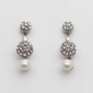 Pearls and Zircons Earrings made by ARTEMANOS