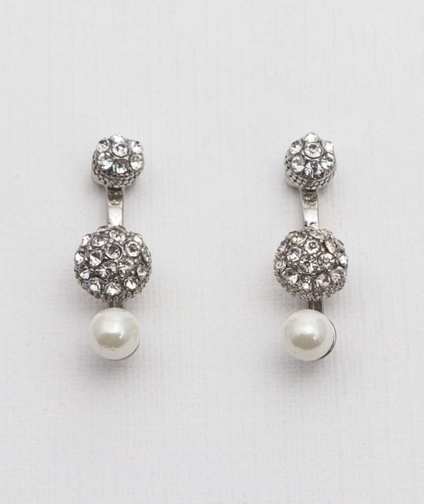 Pearls and Zircons Earrings made by ARTEMANOS