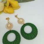 Magnolia Hoop Earrings for Women made by ARTEMANOS