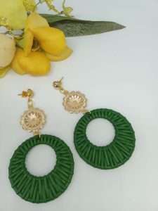 Magnolia Hoop Earrings for Women made by ARTEMANOS